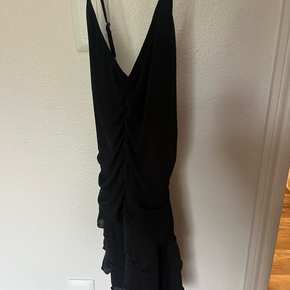 Black Wild Fable Scoop Neck FairyCore Mini Dress - Picture 4 of 4